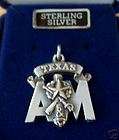 sterling silver texas a m university corps of cadets stack