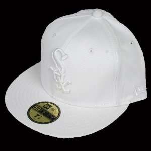 New Era Cap Fitted Chicago White Sox All White  Sports 