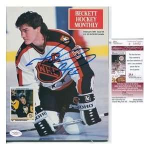  Mario Lemiuex Autographed Hockey Beckett 1991 JSA Sports 