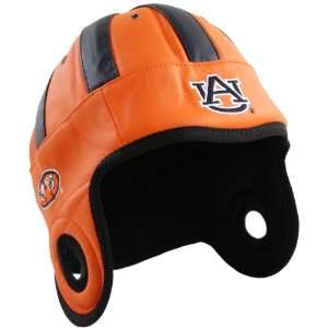  NCAA Auburn Tigers Faux Leather Helmet Head (Orange 