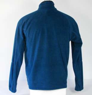 Columbia Mens Fast Trek Blue 1/2 Zip Fleece Jacket NWT  