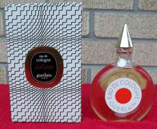 Vintage Sealed NOS 3OZ Shalimar Eau De Cologne Bottle Box Guerlain 