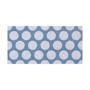 New   POW Glitter Cardstock 12x12   Dots/Marine by American Crafts