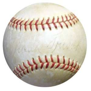  Frank Frisch Autographed Baseball   Dixie Youth League PSA 