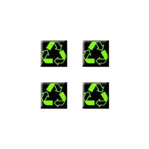  Recycle Conservation Symbol Black   Set of 4 Badge 