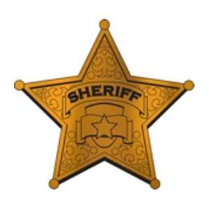  Foil Sheriff Badge Cutout 