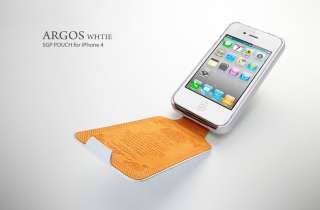 SGP Leather Pouch Case [Argos White] for Apple iPhone 4S  