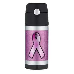 Thermos Travel Water Bottle Breast Cancer Pink Ribbon 