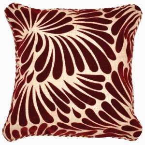  Modern Velvet Splash 12x12 Throw Pillow Cover (Red 