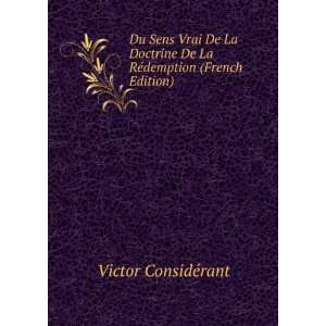   De La RÃ©demption (French Edition) Victor ConsidÃ©rant Books