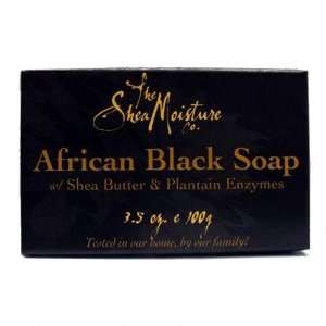  African Shea Moisture Black Soap with Platain Enzymes 