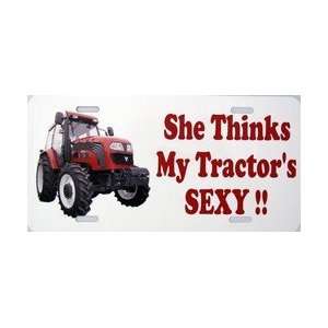  She Thinks My Tractors Sexy License Plate Automotive
