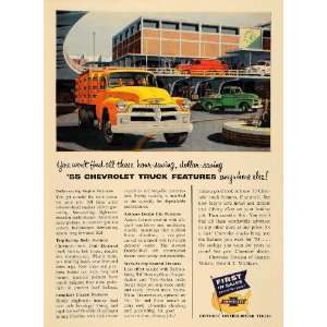 1955 Ad Chevrolet Division General Motors Truck Cargo   Original Print 