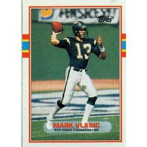  1989 Topps #311 Mark Vlasic RC   San Diego Chargers (RC 