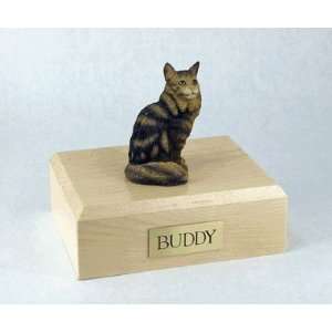  Cat Urn Maine Coon, Brown Tabby