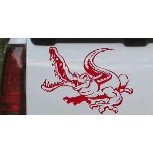Red 26in X 19.1in    Snapping Gator Animals Car Window Wall Laptop 
