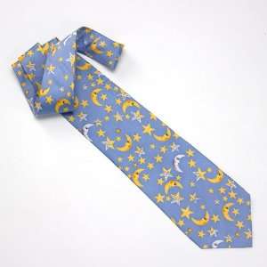  100% Silk Celestial Tie in Copen Blue 