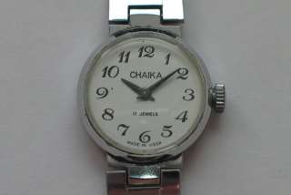 Elegant CHAIKA ladies watch w/ Bracelet 17J *Serviced*  