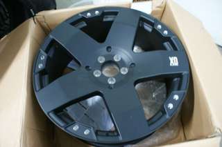 18 x9 XD Series XD775 Rockstar Matte Black 5 6 8 Lug Wheels Rims FREE 