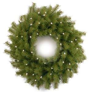   Wreath   Prelit with 50 Battery Operated Soft White LED Lights Home