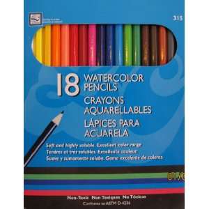  Loew Cornell Watercolor Pencils Pack of 18 Various Colors 