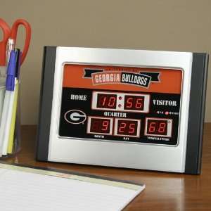  Georgia Bulldogs Alarm Scoreboard Clock