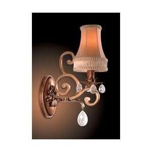   Fawn / Shades Seville Crystal Up Lighting Wall Sconce from the Sevi