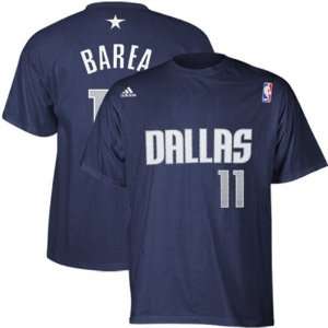 Barea adidas Navy Name and Number Dallas Mavericks T Shirt 