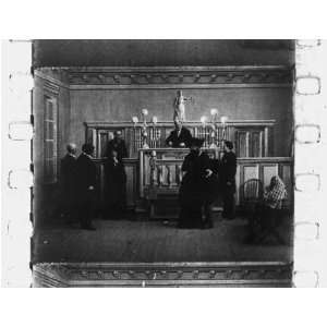 The courtroom scene,The kleptomaniac,film,c1905 