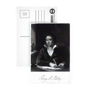  Percy Bysshe Shelley, engraved by William Holl (engraving 