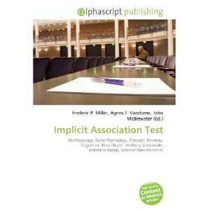  Implicit Association Test (9786132697868) Books