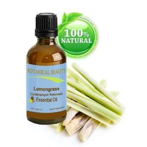 Botanical Beauty Lemongrass Essential Oil, 100% Pure, Steam Distilled 