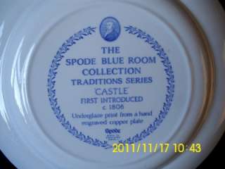 SPODE BLUE ROOM COLLECTION CASTLE DINNER   CABINET PLATE  