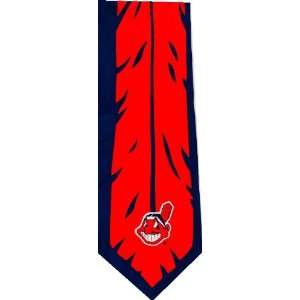    Cleveland Indians Wahoo Feather Silk Ties