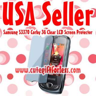 Clear Screen Protector Samsung S3370 Action Corby 3G  