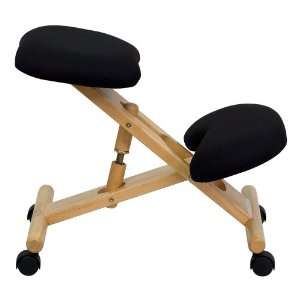  Black Fabric Knee Kneeling Posture Ergonomic Desk Task Chairs 