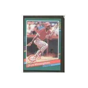 1991 Donruss Regular #695 Herm Winningham, Cincinnati Reds Baseball 