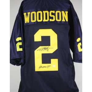  Michigan Charles Woodson Hesiman 97 Signed Jersey Gtsm 