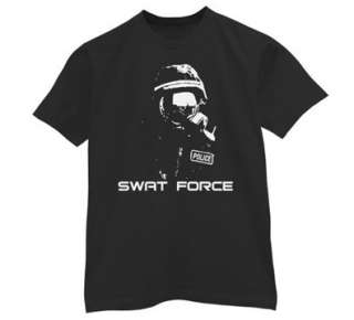Swat Force T Shirt fbi nsa police equipment gear  