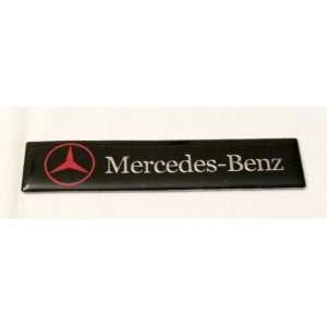  Mercedes Benz Emblem Black Background with Red Logo approx 