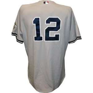  Cody Ransom #12 2009 Yankees Game Used Road Gray Jersey w 