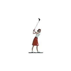  Garden Color 30 in. Golfer Lady Weathervane Patio, Lawn 