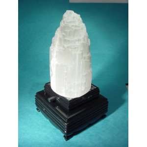  chatoyant Selenite tower lapidary crystal with lighted 