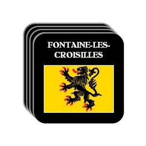   de Calais   FONTAINE LES CROISILLES Set of 4 Mini Mousepad Coasters