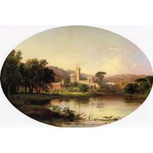   Francis Cropsey   32 x 22 inches   Castle by a Lake