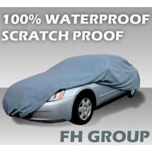 100% Waterproof Car Cover for Sedan and Coupe, Sizes XL Fit Overall 