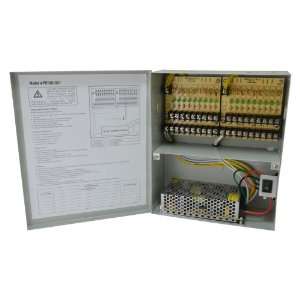   PTC fuse Power Supply Box for CCTV Security Cameras, Fused, with lock