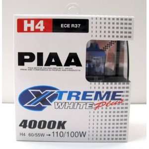  PIAA Xtreme White Plus H4 15224 Car Headlight Bulb (4000K 