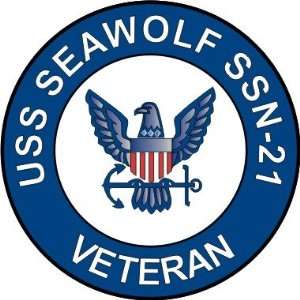  US Navy USS Seawolf SSN 21 Ship Veteran Decal Sticker 3.8 