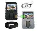 Clear & Black silicone Case for Creative Zen Vision M 30GB + ARMBAND 